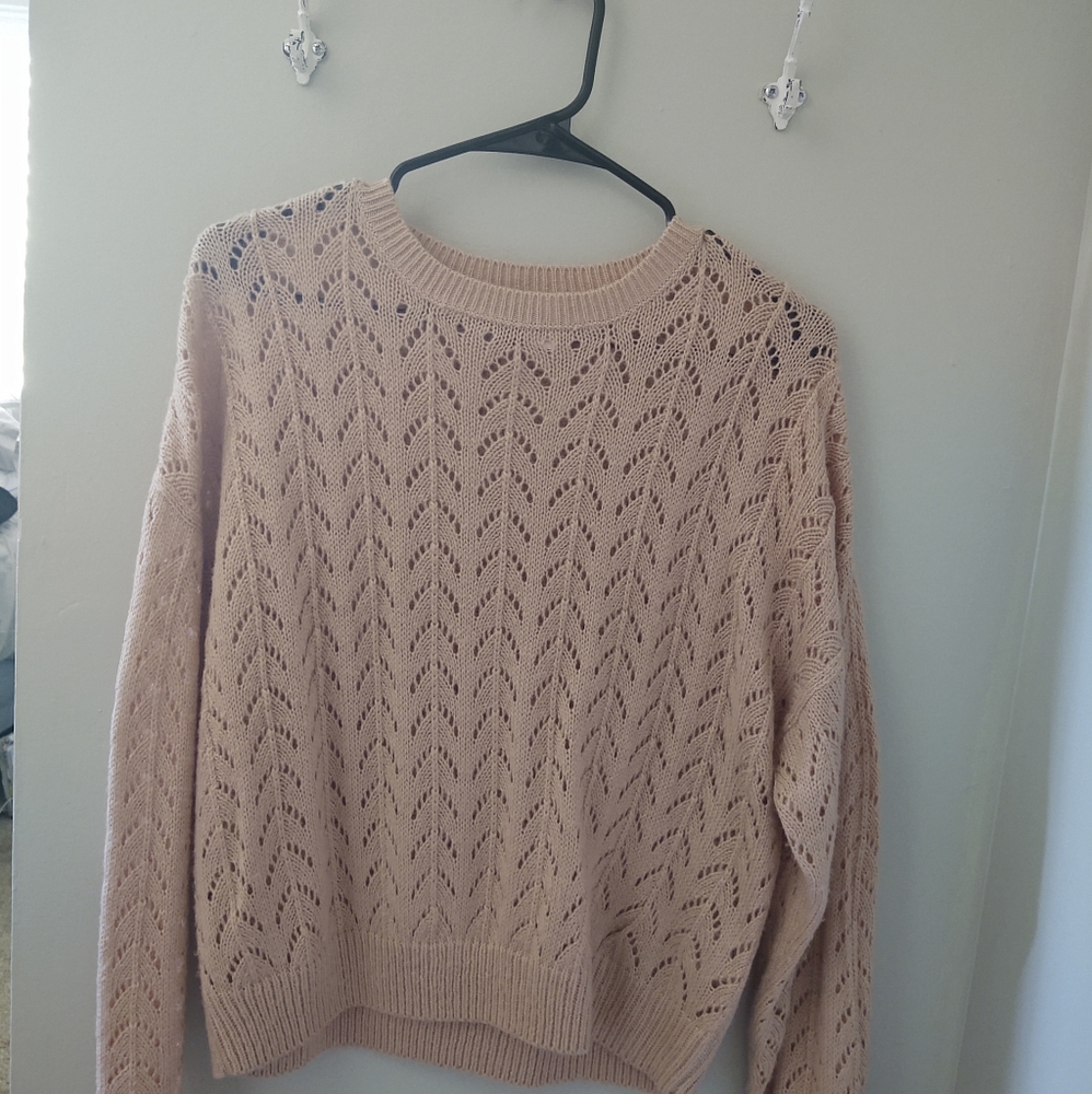 Eyelet sweater